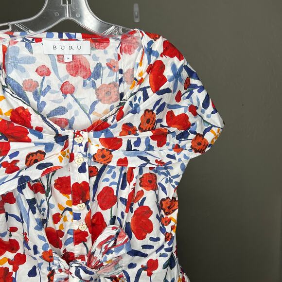Buru Floral Dress Size Medium - Picture 3 of 4